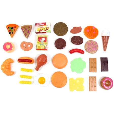 Snag-It Fast Food & Dessert Play Food Cooking Set for Kids - 30 Pieces SN38907